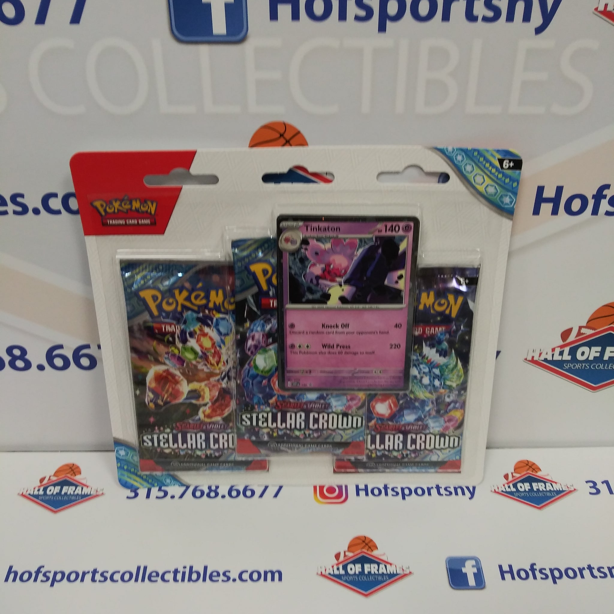 2024 POKEMON SCARLETT & VIOLET STELLAR CROWN 3 BOOSTER PACK BLISTER WITH PROMO CARD!