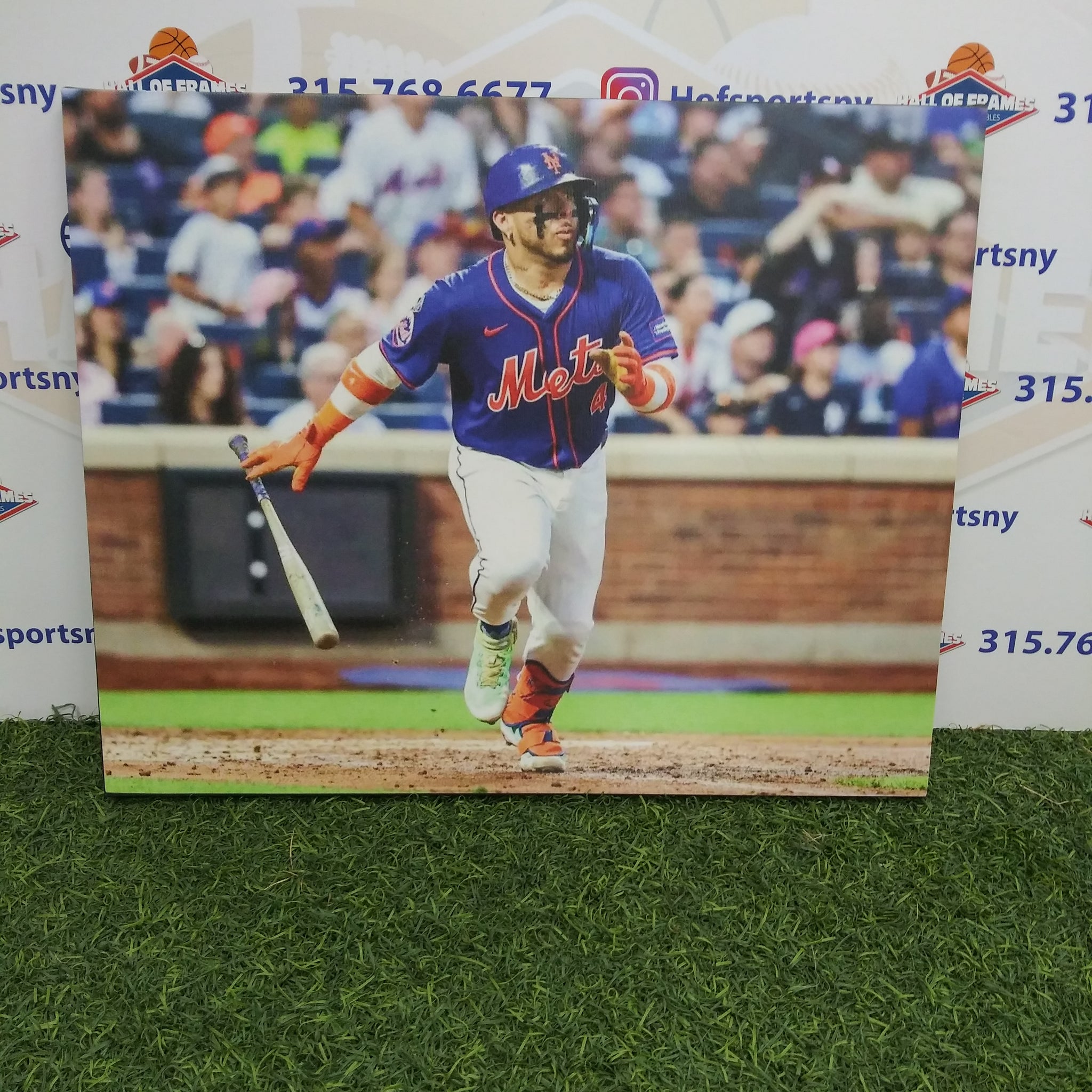 FRANCISCO ALVAREZ NEW YORK METS 16X20 CUSTOM CANVAS PRINT - READY TO HANG