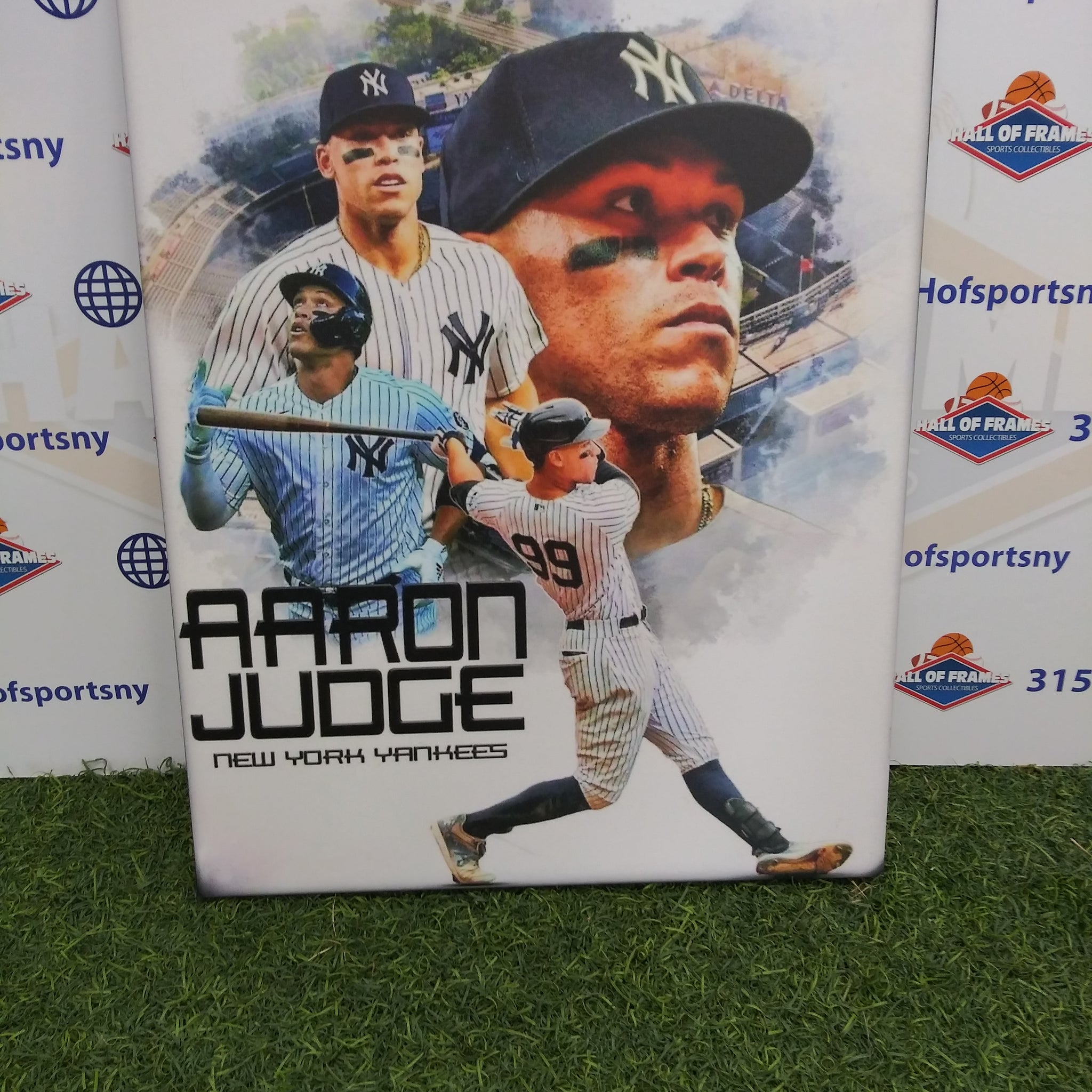 AARON JUDGE COLLAGE NEW YORK YANKEES 16X20 CUSTOM CANVAS PRINT - READY TO HANG