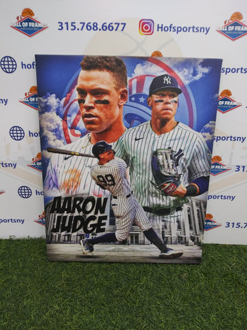 AARON JUDGE STADIUM SCAPE NEW YORK YANKEES 16X20 CUSTOM CANVAS PRINT - READY TO HANG