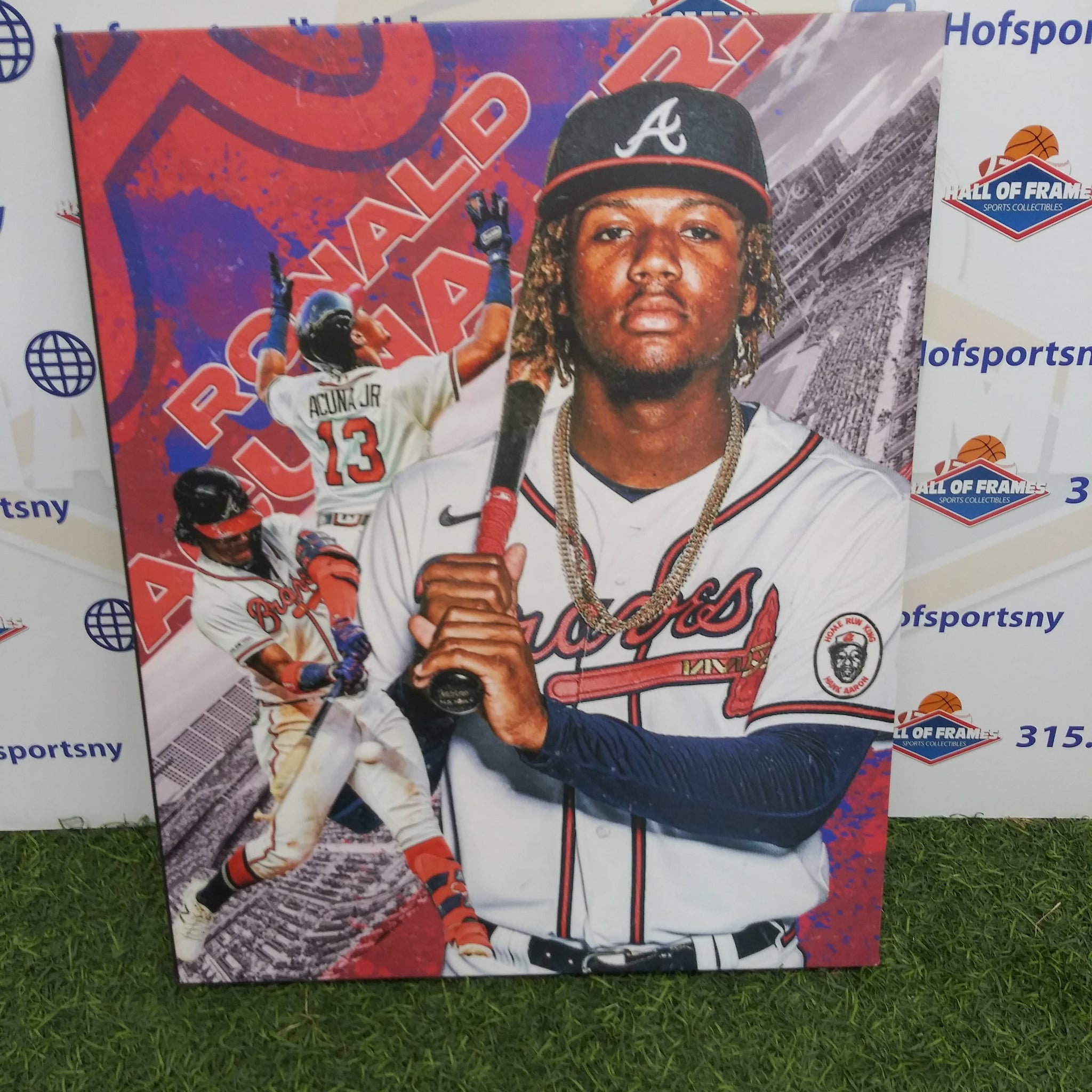 RONALD ACUNA JR ATLANTA BRAVES 16X20 CUSTOM CANVAS PRINT - READY TO HANG