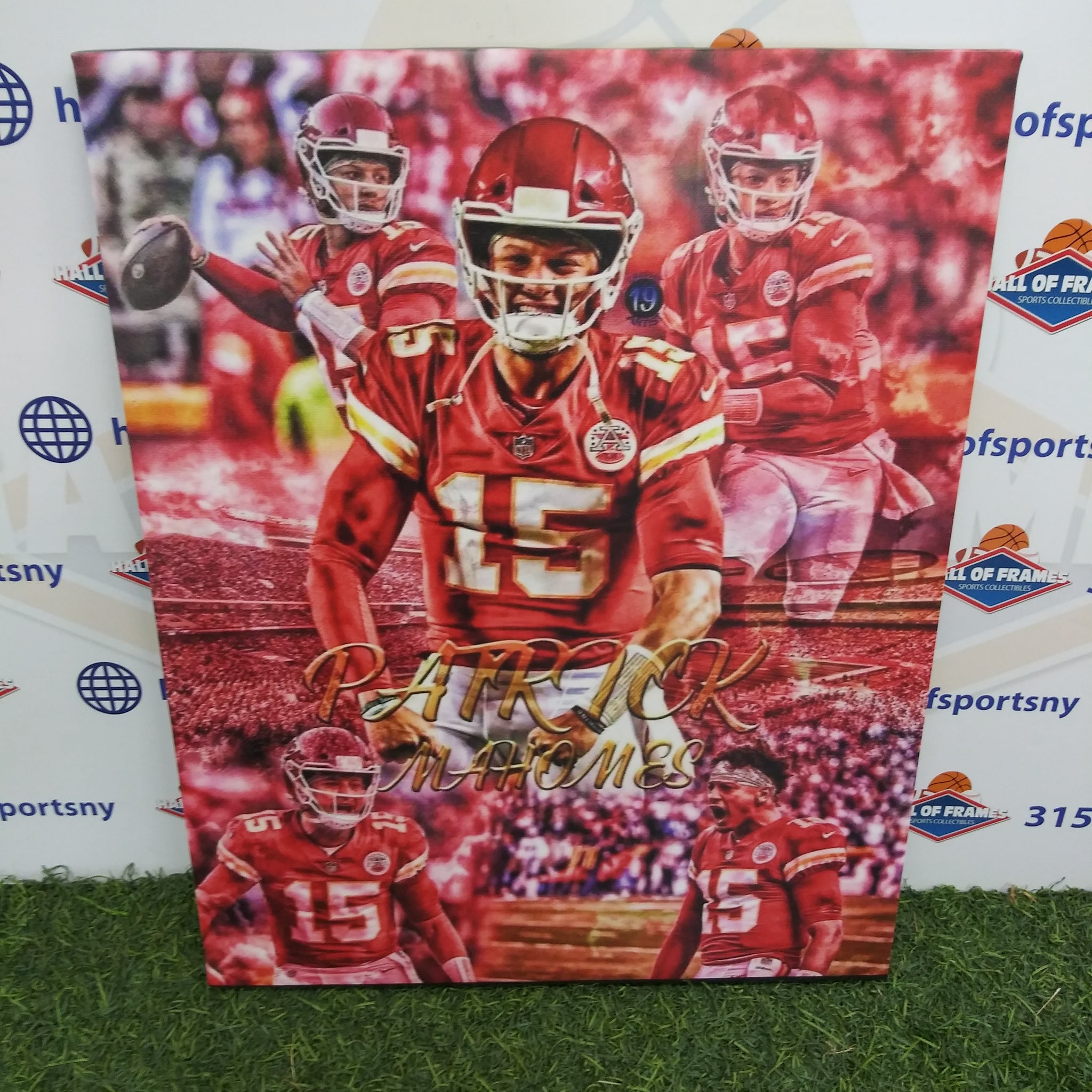 PATRICK MAHOMES COLLAGE KANSAS CITY CHIEFS 16X20 CUSTOM CANVAS PRINT - READY TO HANG