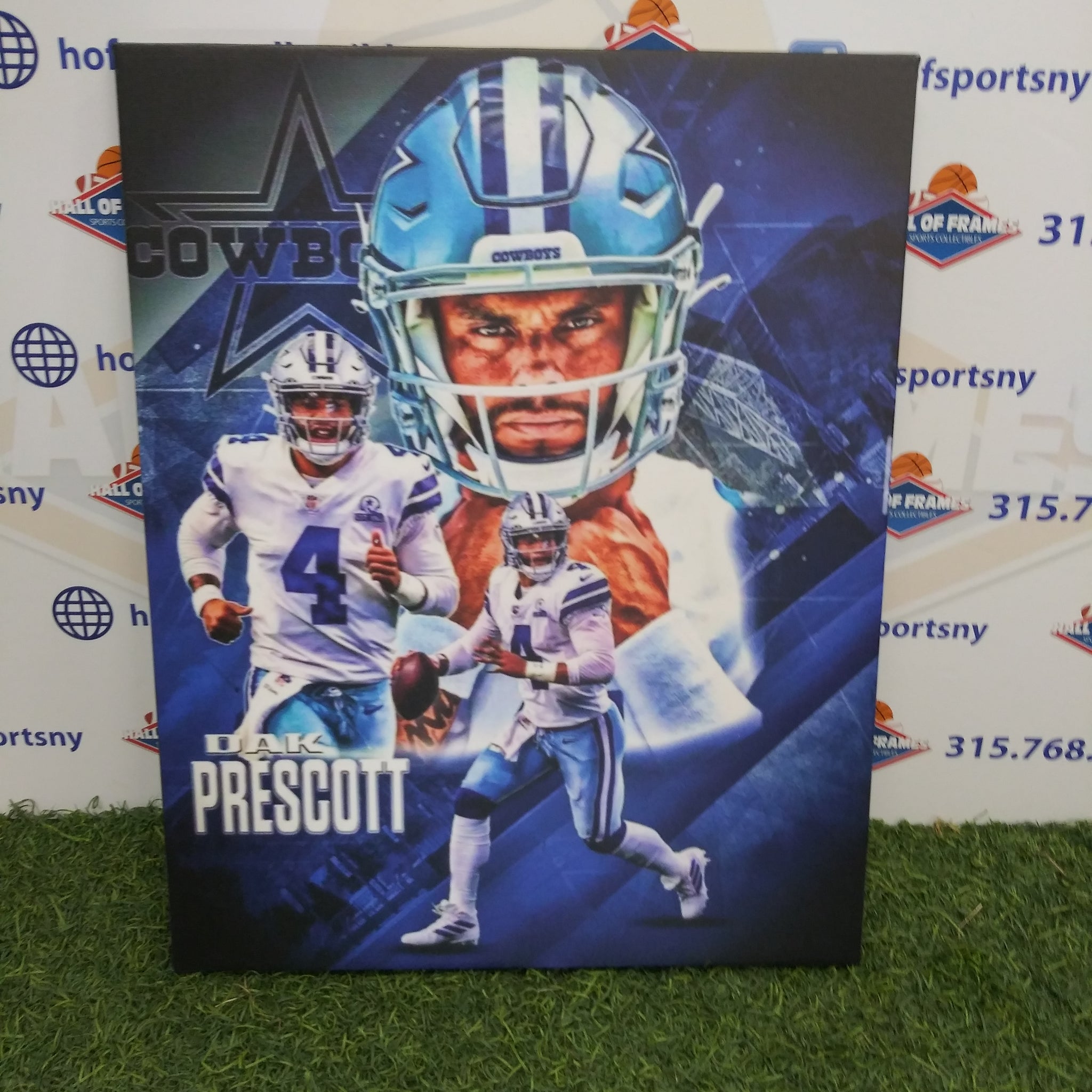 DAK PRESCOTT COLLAGE DALLAS COWBOYS 16X20 CUSTOM CANVAS PRINT - READY TO HANG