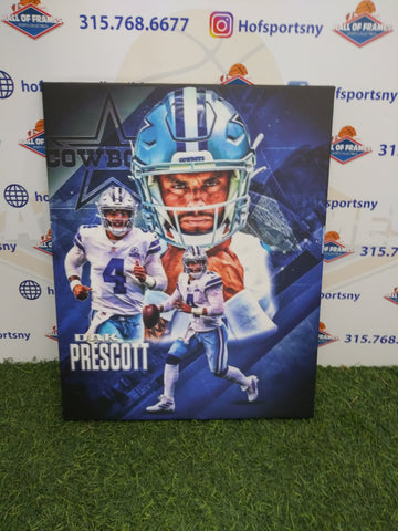 DAK PRESCOTT COLLAGE DALLAS COWBOYS 16X20 CUSTOM CANVAS PRINT - READY TO HANG