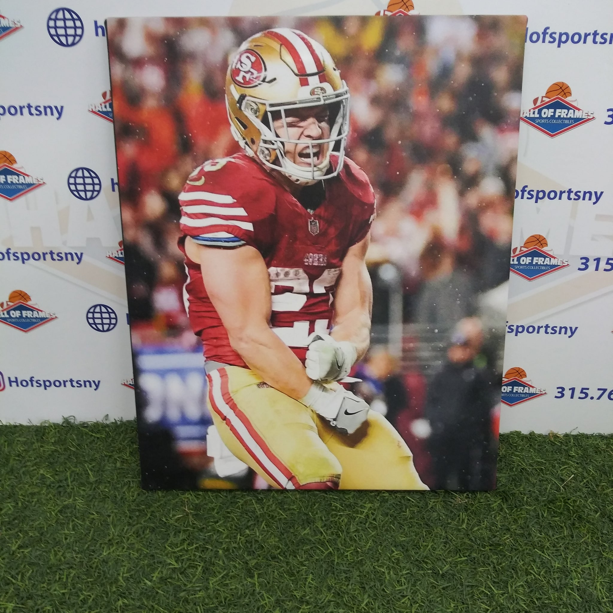 CHRISTIAN MCCAFFREY SAN FRANCISCO 49ERS 16X20 CUSTOM CANVAS PRINT - READY TO HANG