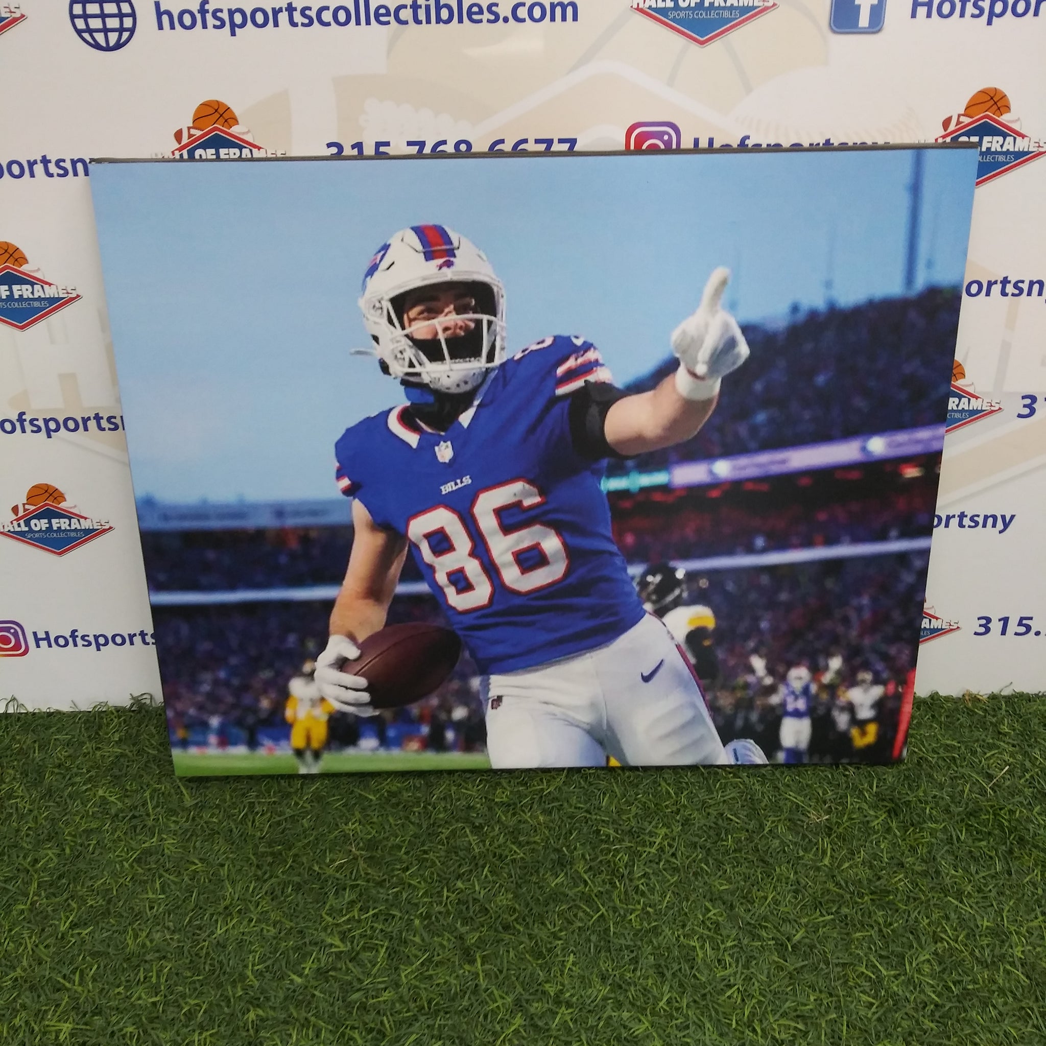 DALTON KINCAID BUFFALO BILLS 16X20 CUSTOM CANVAS PRINT - READY TO HANG