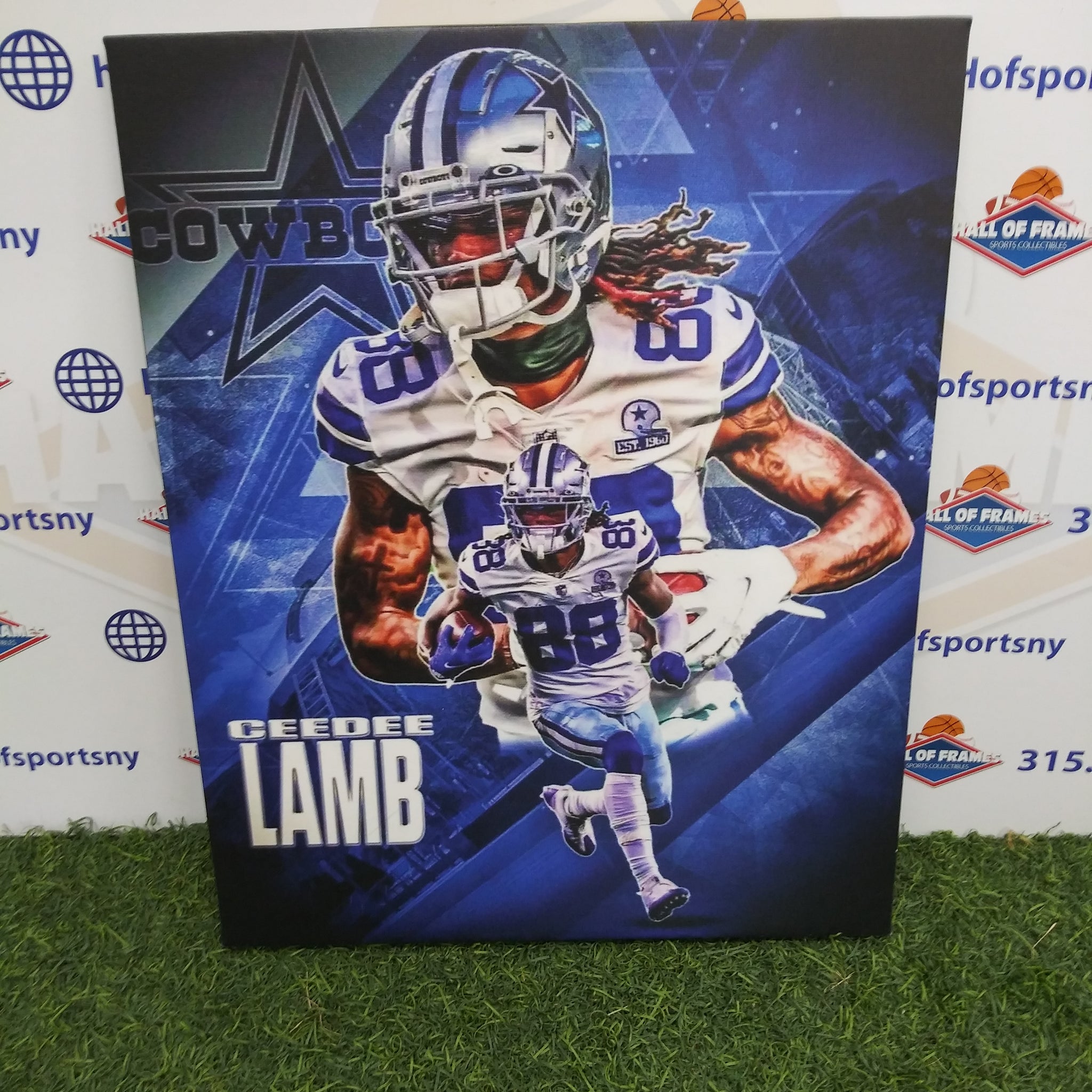 CEEDEE LAMB COLLAGE DALLAS COWBOYS 16X20 CUSTOM CANVAS PRINT - READY TO HANG