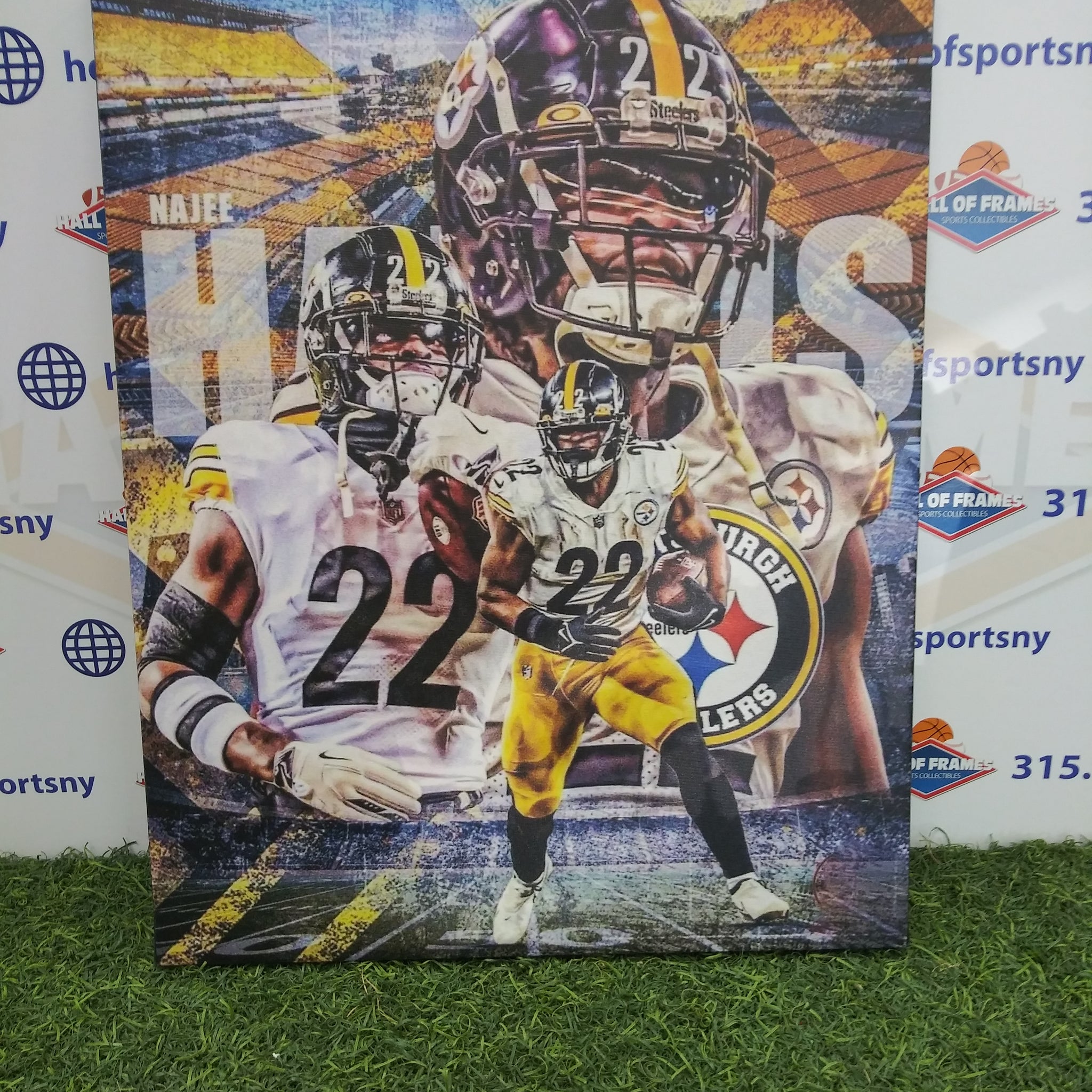 NAJEE HARRIS PITTSBURGH STEELERS 16X20 CUSTOM CANVAS PRINT - READY TO HANG