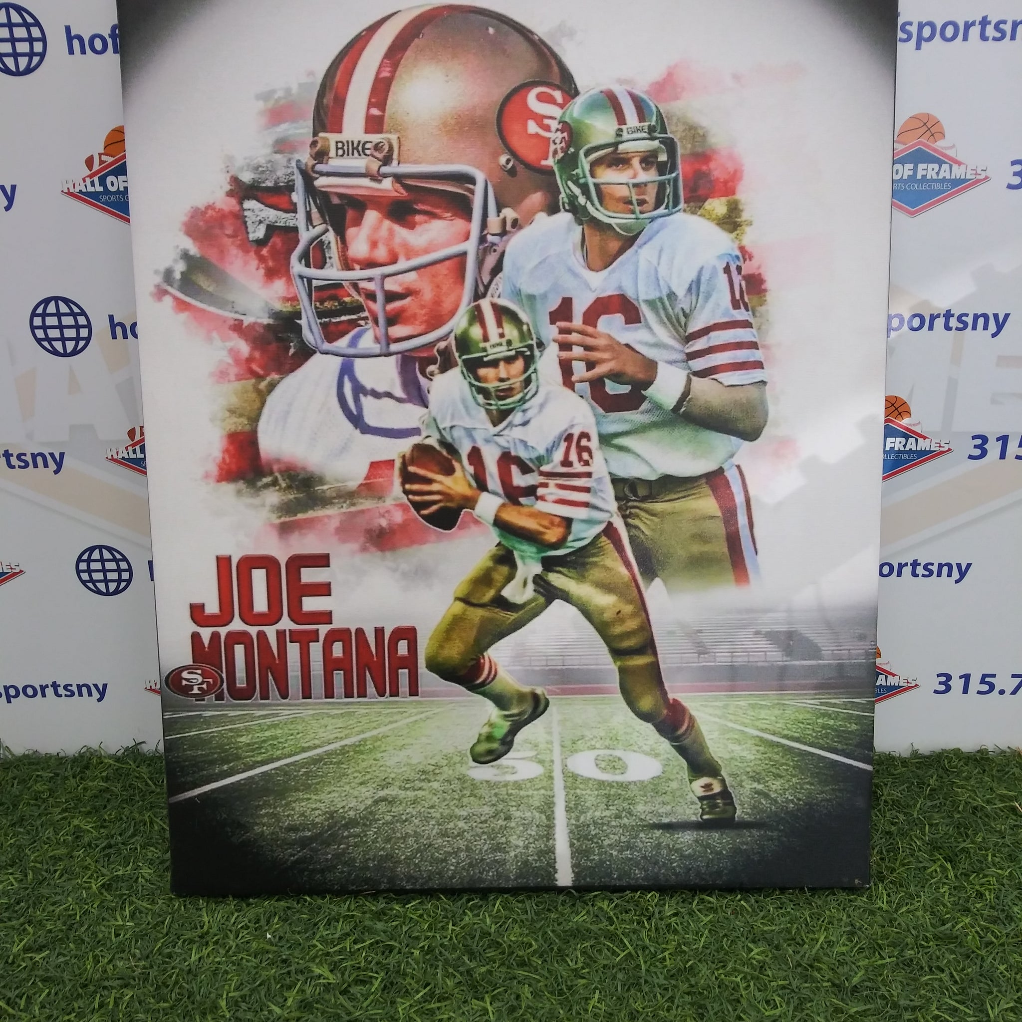 JOE MONTANA SAN FRANCISCO 49ERS 16X20 CUSTOM CANVAS PRINT - READY TO HANG