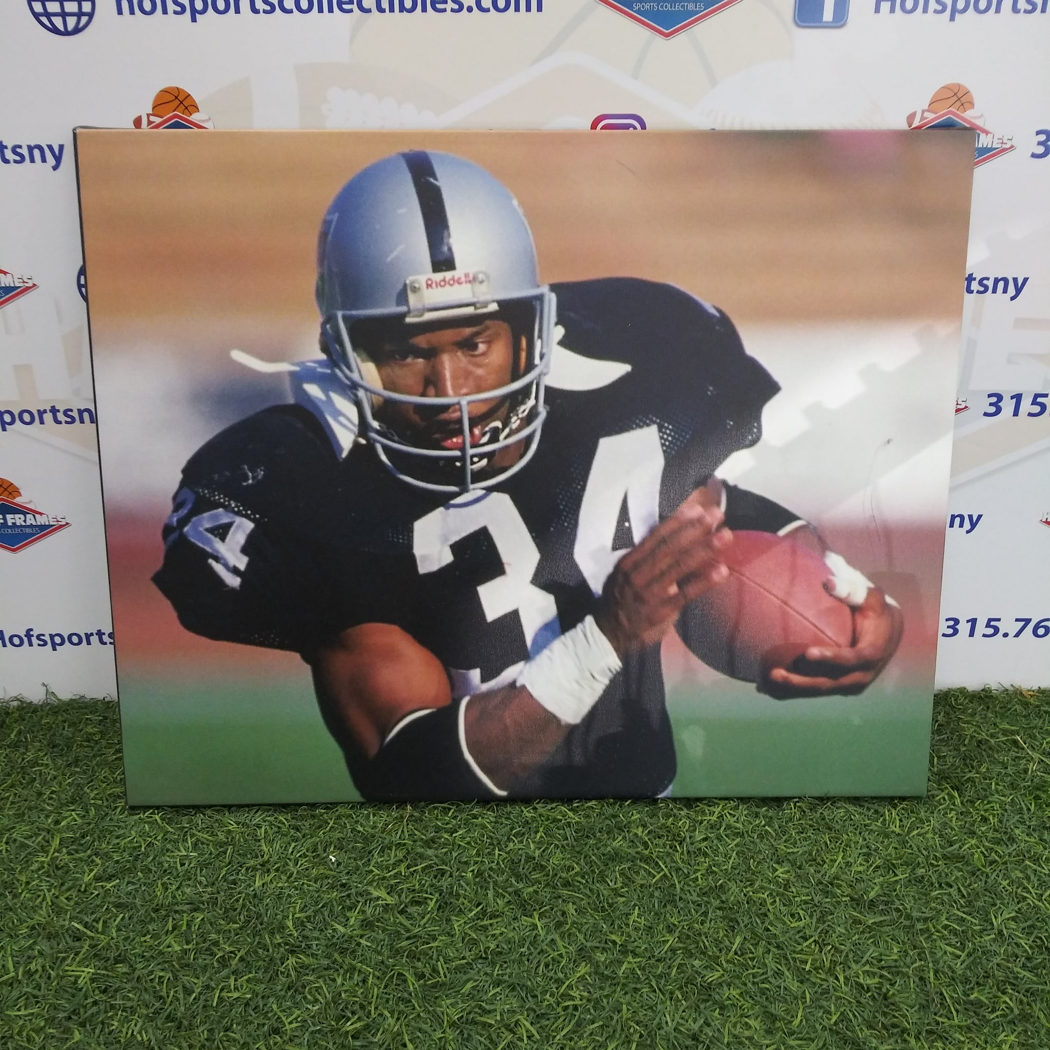 BO JACKSON OAKLAND RAIDERS 16X20 CUSTOM CANVAS PRINT - READY TO HANG