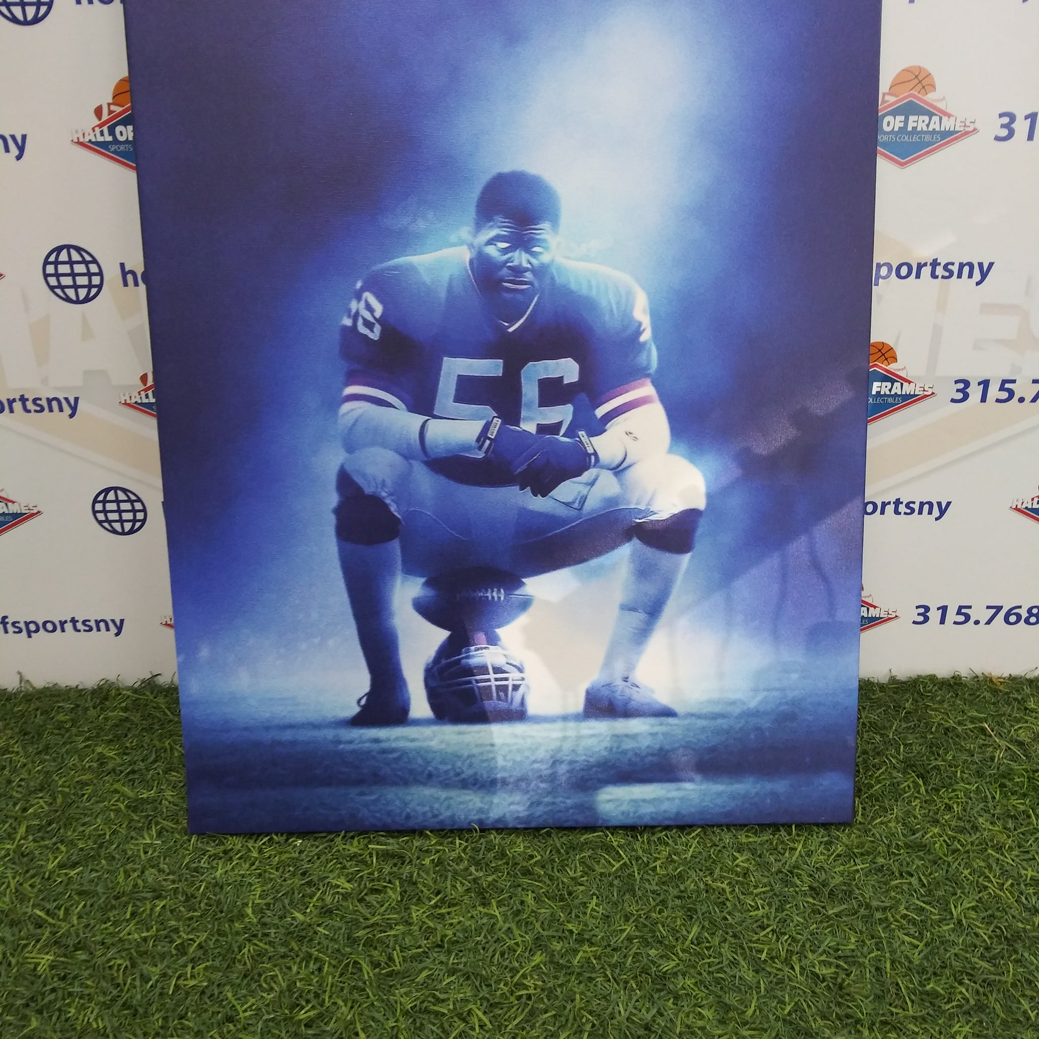 LAWRENCE TAYLOR NEW YORK GIANTS 16X20 CUSTOM CANVAS PRINT - READY TO HANG