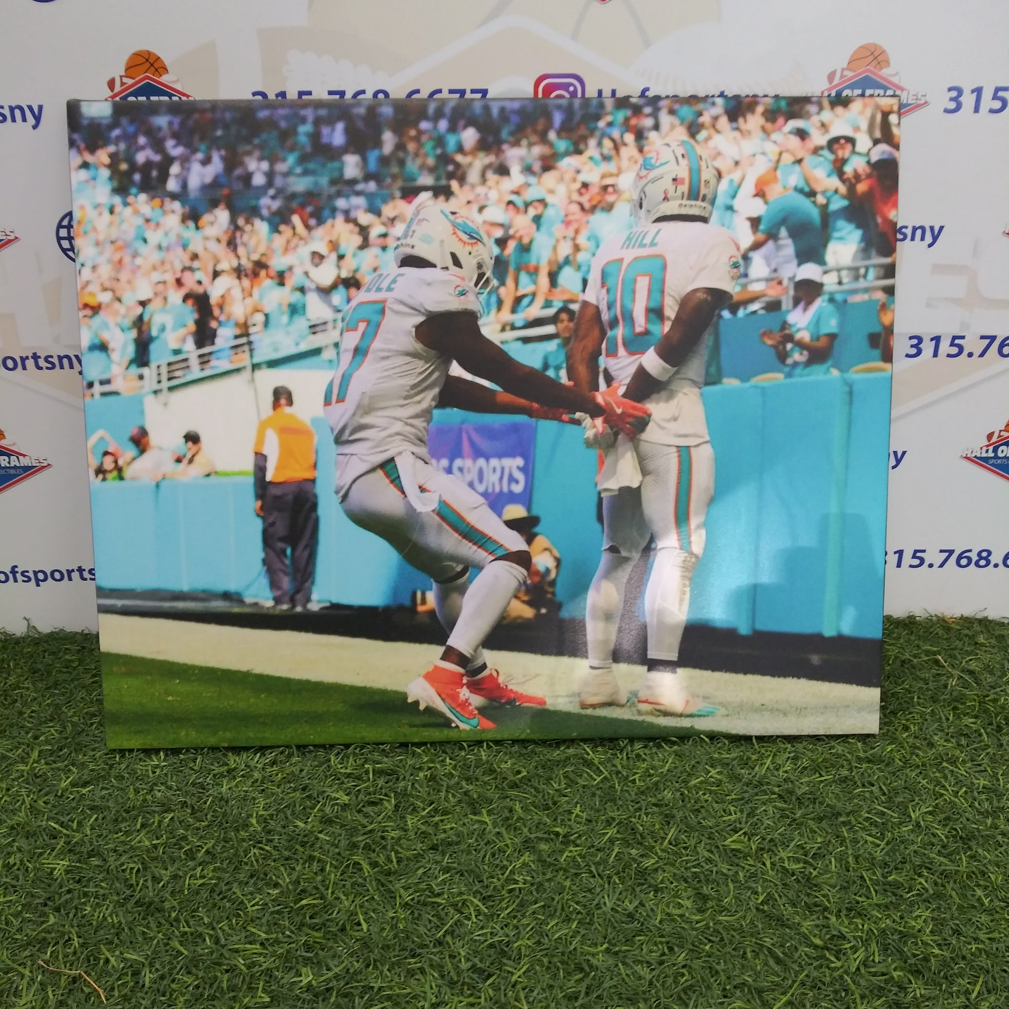 TYREEK HILL ARRESTED CELEBRATION #1 MIAMI DOLPHINS 16X20 CUSTOM CANVAS PRINT - READY TO HANG (Copy)