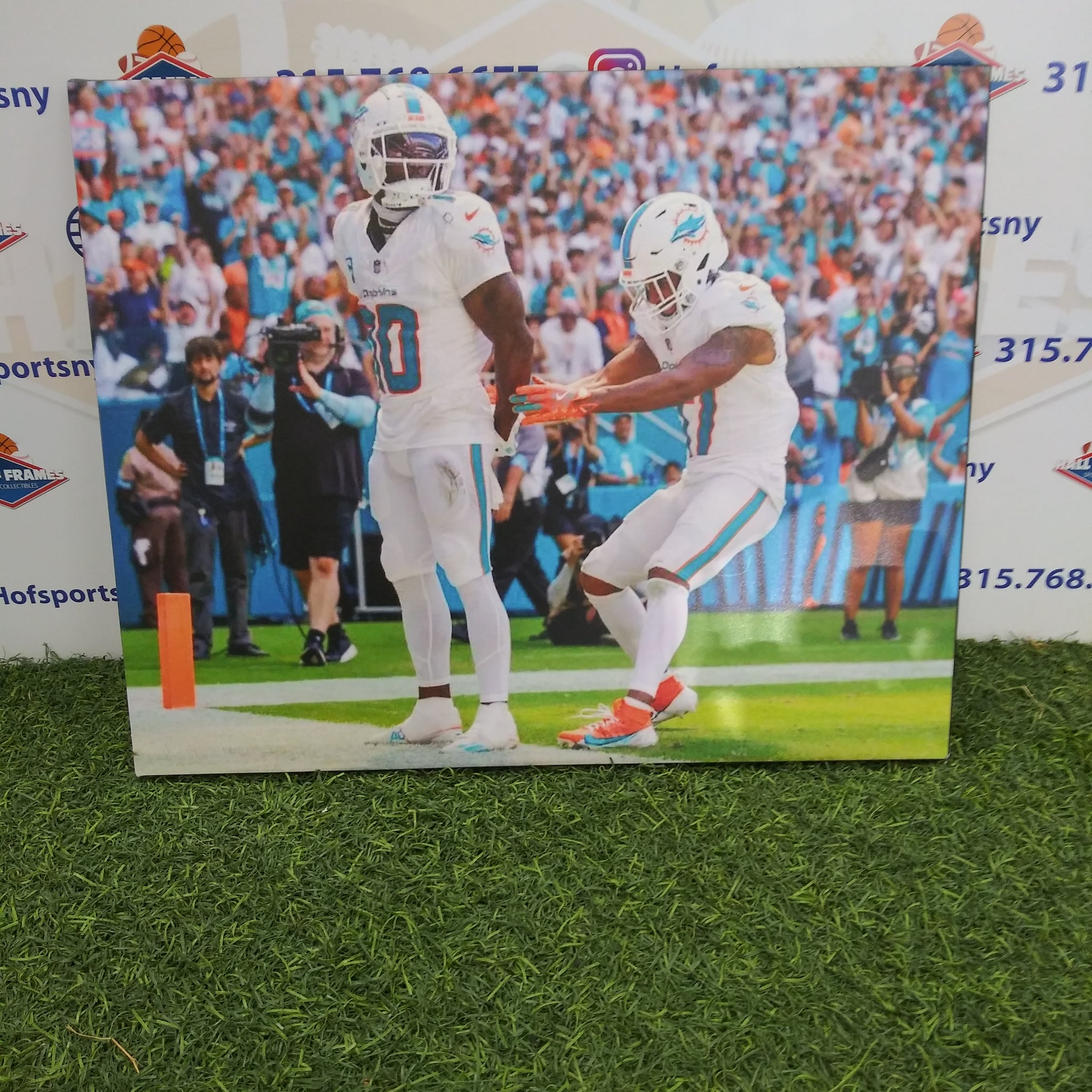 TYREEK HILL ARREST CELEBRATION #2 MIAMI DOLPHINS 16X20 CUSTOM CANVAS PRINT - READY TO HANG