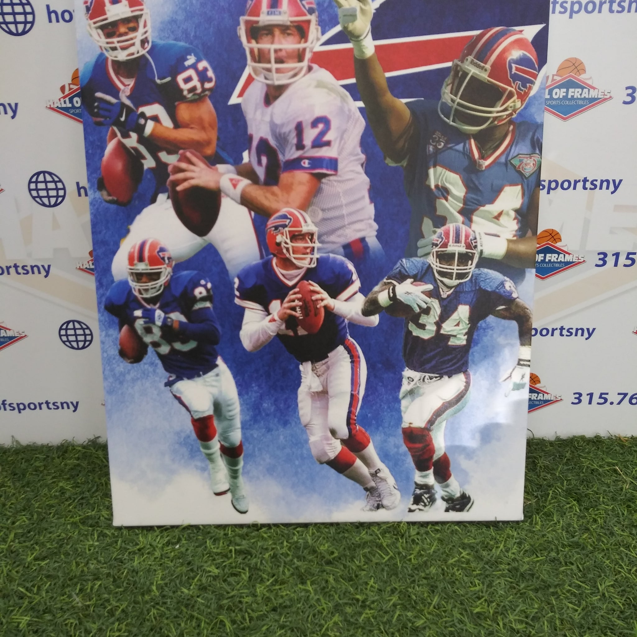 JIM KELLY ANDRE REED THURMAN THOMAS BUFFALO BILLS 16X20 CUSTOM CANVAS PRINT - READY TO HANG