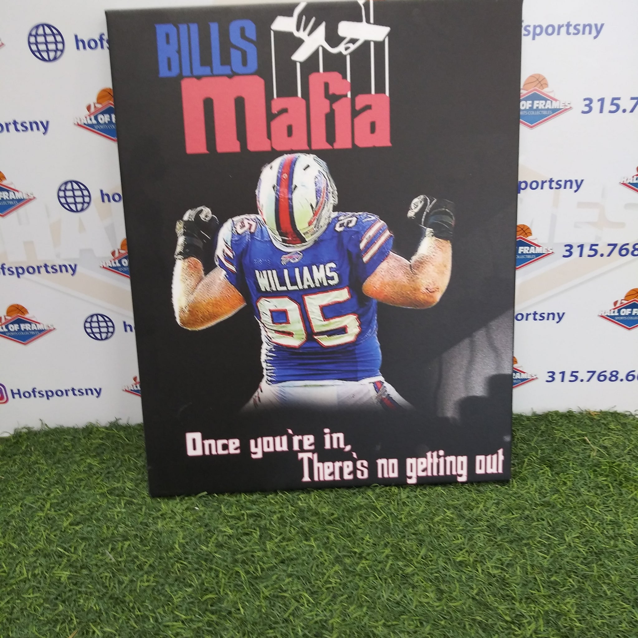 KYLE WILLIAMS BILLS MAFIA BUFFALO BILLS 16X20 CUSTOM CANVAS PRINT - READY TO HANG