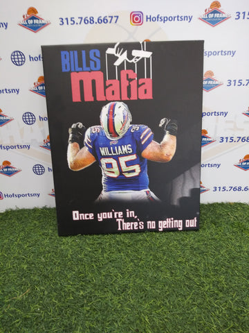 KYLE WILLIAMS BILLS MAFIA BUFFALO BILLS 16X20 CUSTOM CANVAS PRINT - READY TO HANG