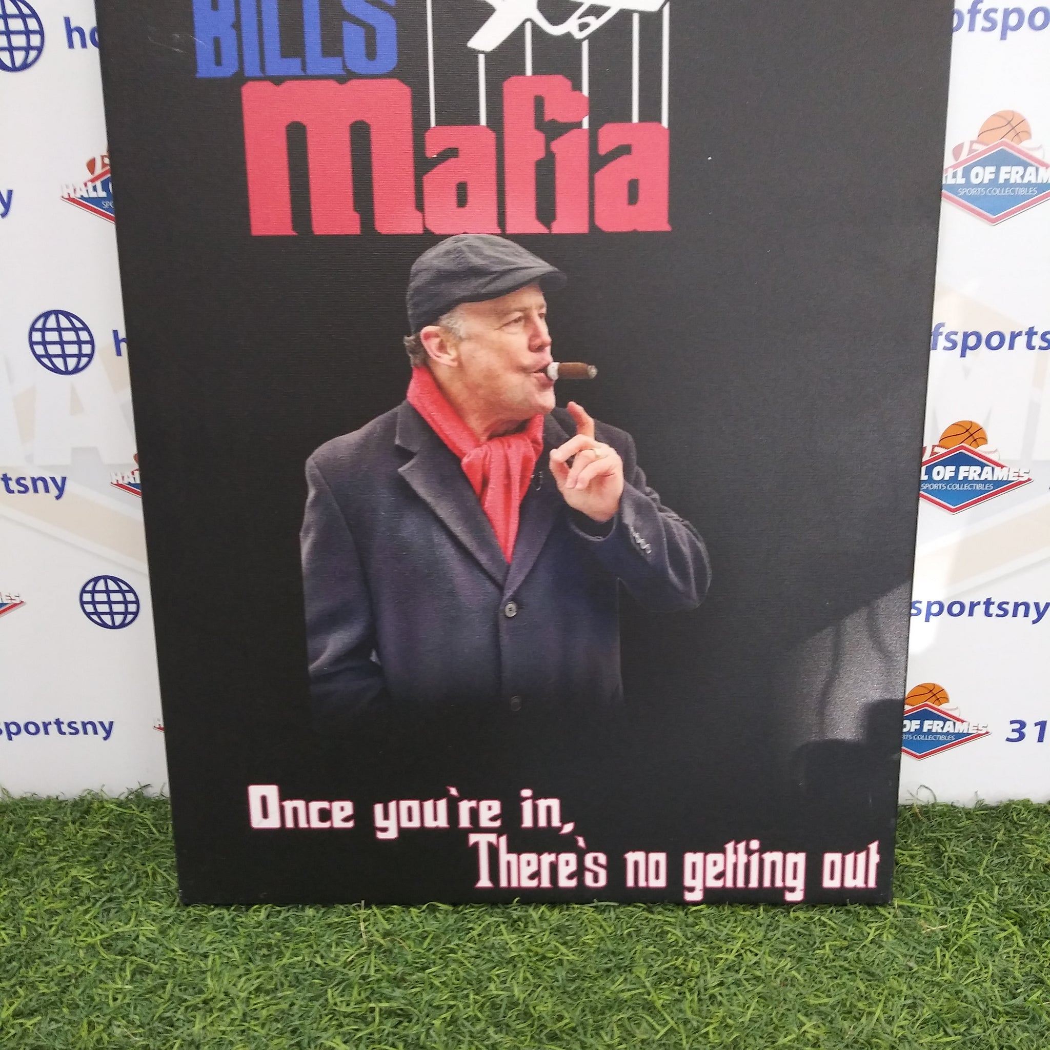 STEVE TASKER BILLS MAFIA BUFFALO BILLS 16X20 CUSTOM CANVAS PRINT - READY TO HANG