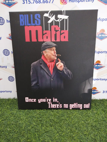 STEVE TASKER BILLS MAFIA BUFFALO BILLS 16X20 CUSTOM CANVAS PRINT - READY TO HANG