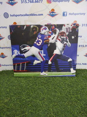 MICAH HYDE PLAYOFF INTERCEPTION BUFFALO BILLS 16X20 CUSTOM CANVAS PRINT - READY TO HANG