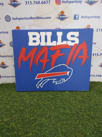 BUFFALO BILLS BILLS MAFIA 16X20 CUSTOM CANVAS PRINT - READY TO HANG