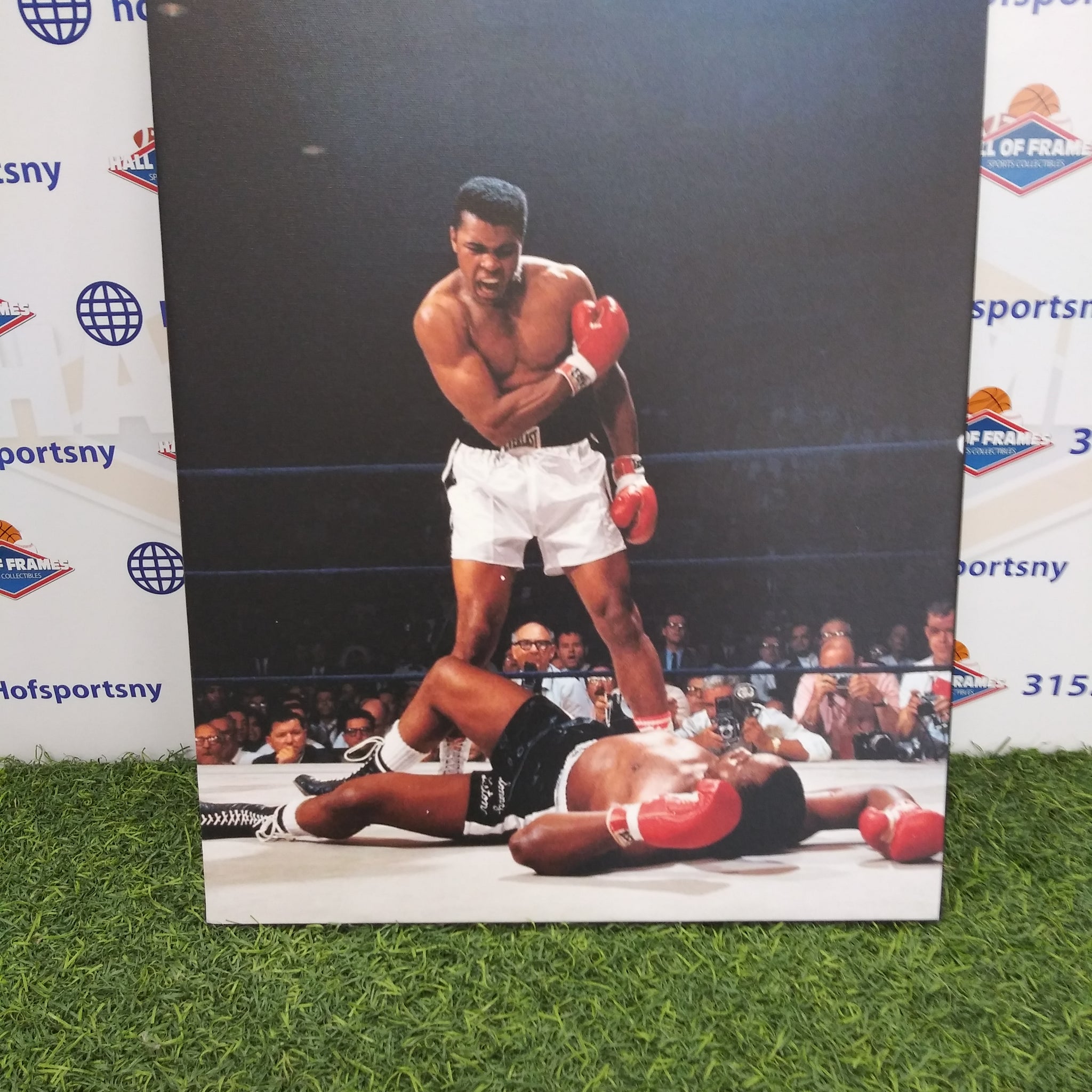 MUHAMMAD ALI KNOCKOUT 16X20 CUSTOM CANVAS PRINT - READY TO HANG