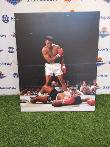 MUHAMMAD ALI KNOCKOUT 16X20 CUSTOM CANVAS PRINT - READY TO HANG