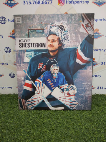 IGOR SHESTERKIN COLLAGE NEW YORK RANGERS 16X20 CUSTOM CANVAS PRINT - READY TO HANG