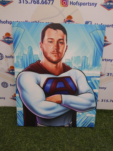 JOSH ALLEN "SUPERMAN" BUFFALO BILLS 16X20 CUSTOM CANVAS PRINT - READY TO HANG