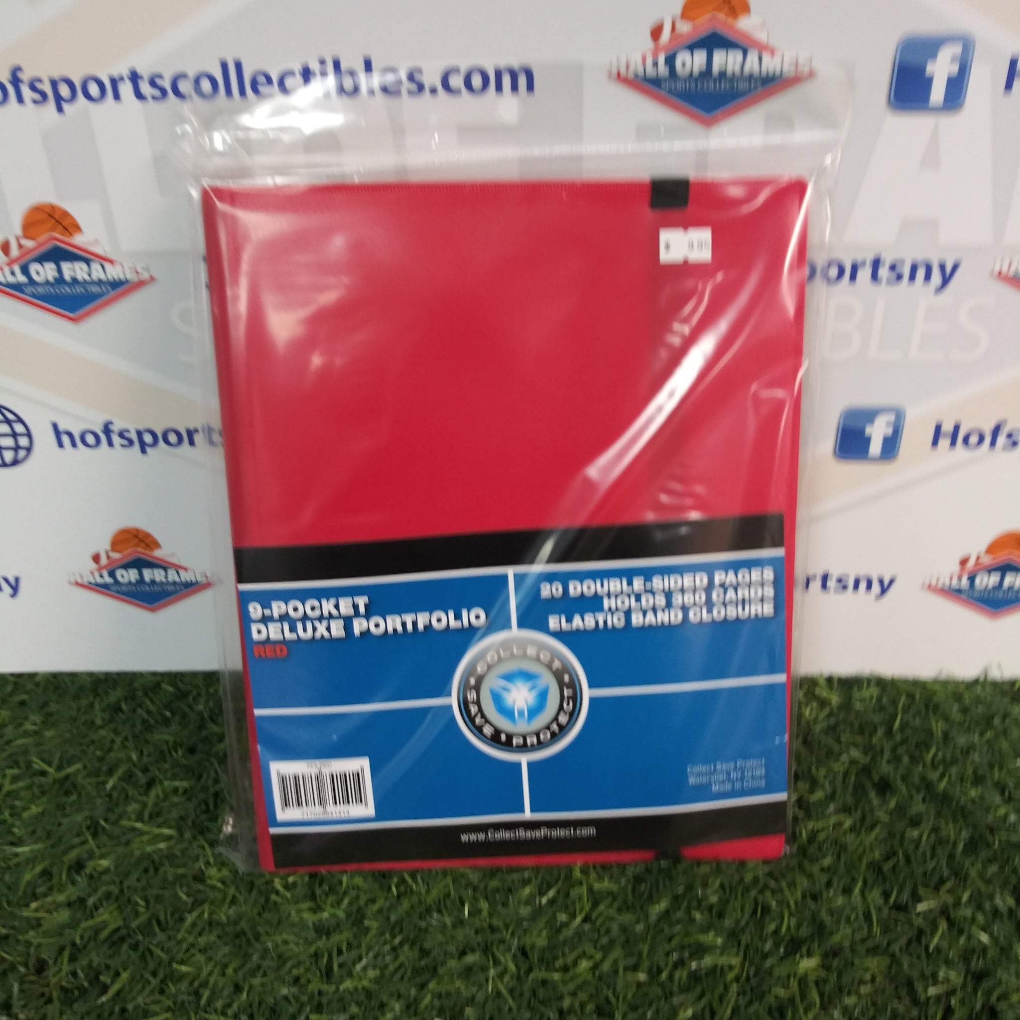 COLLECT SAVE PROTECT RED 9 POCKET DELUXE PORTFOLIO BINDER!