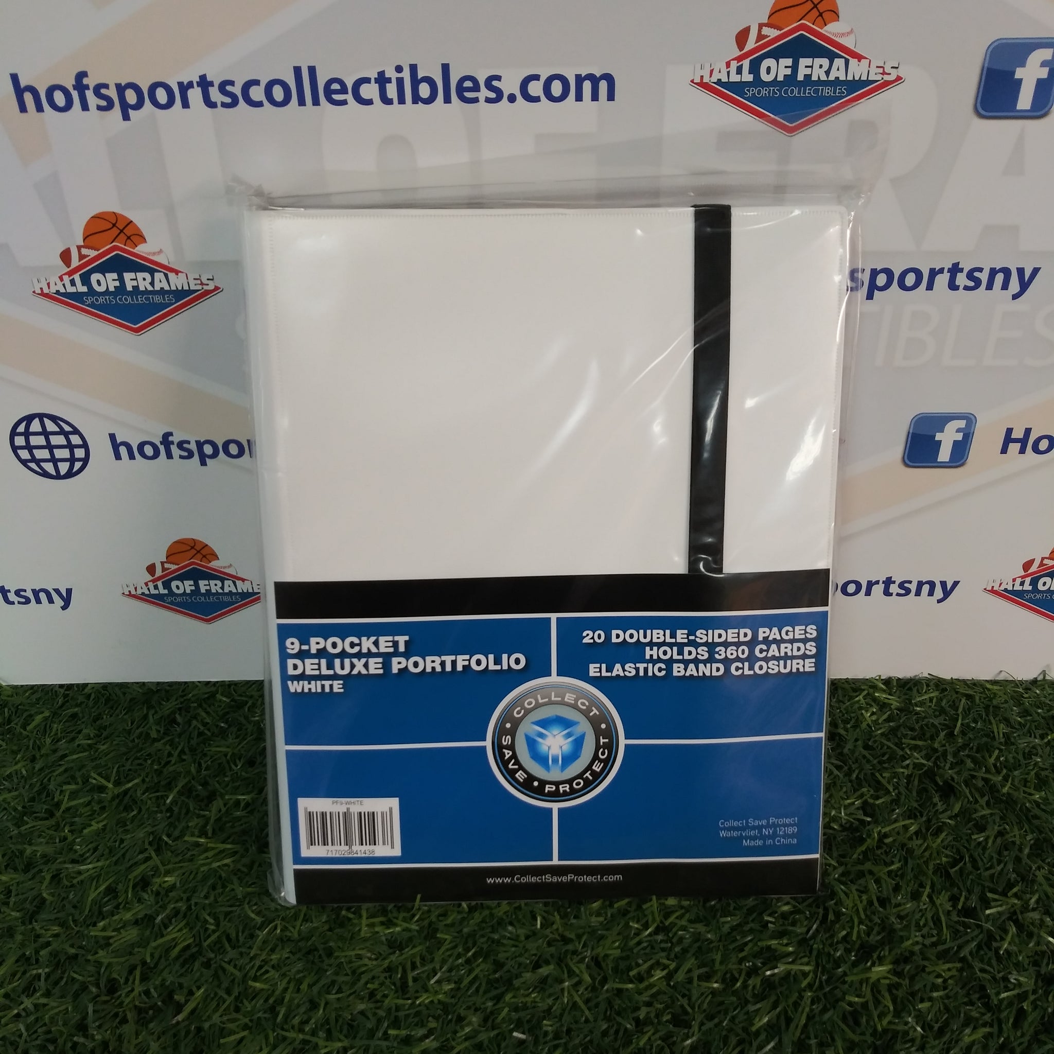 COLLECT SAVE PROTECT WHITE 9 POCKET DELUXE PORTFOLIO BINDER!