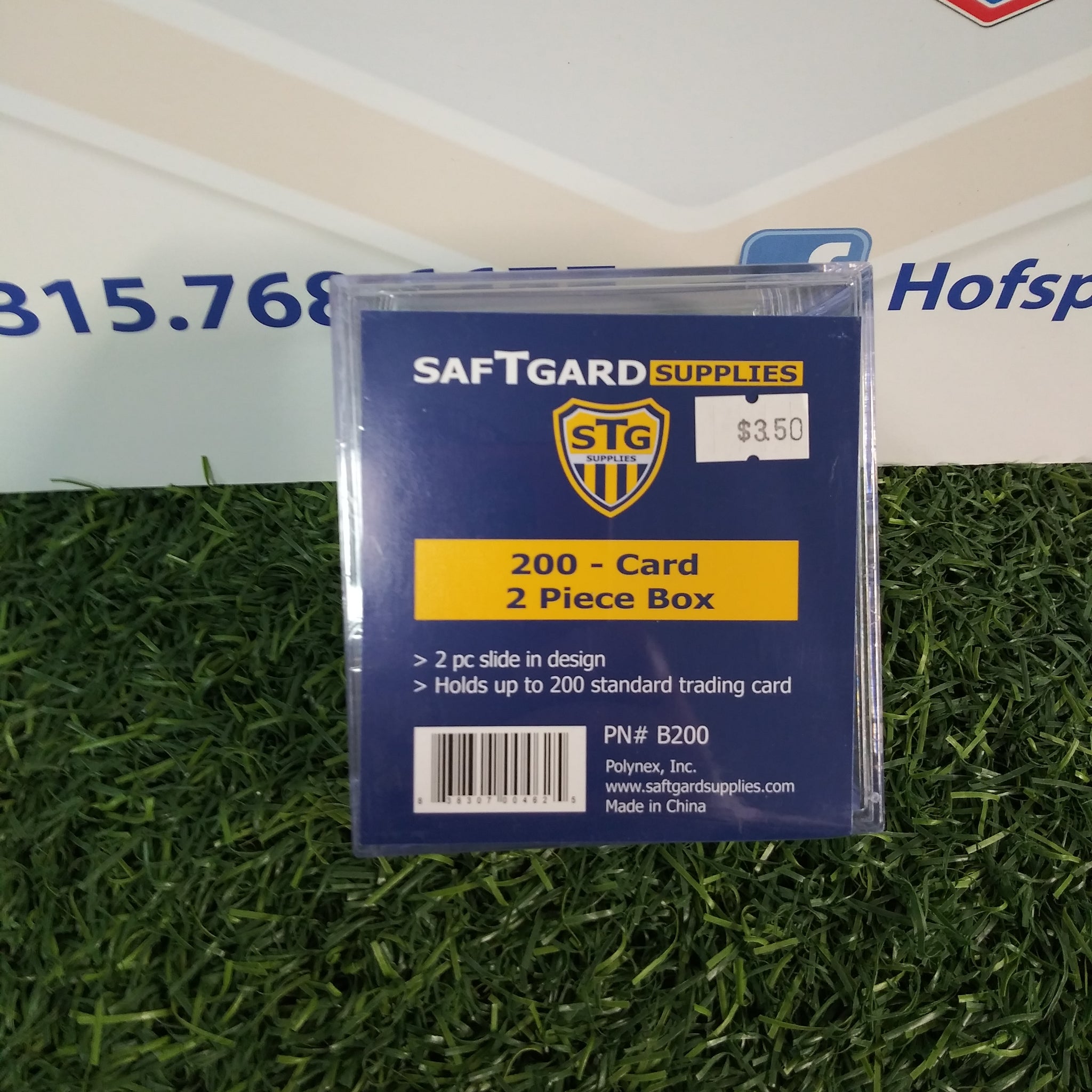 SAFTGARD 200 CARD 2 PIECE PLASTIC HOLDER BOX!