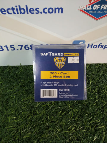 SAFTGARD 200 CARD 2 PIECE PLASTIC HOLDER BOX!