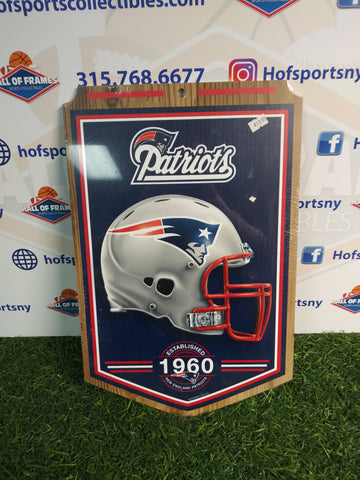 NEW ENGLAND PATRIOTS LOGO HELMET WOOD SIGN!