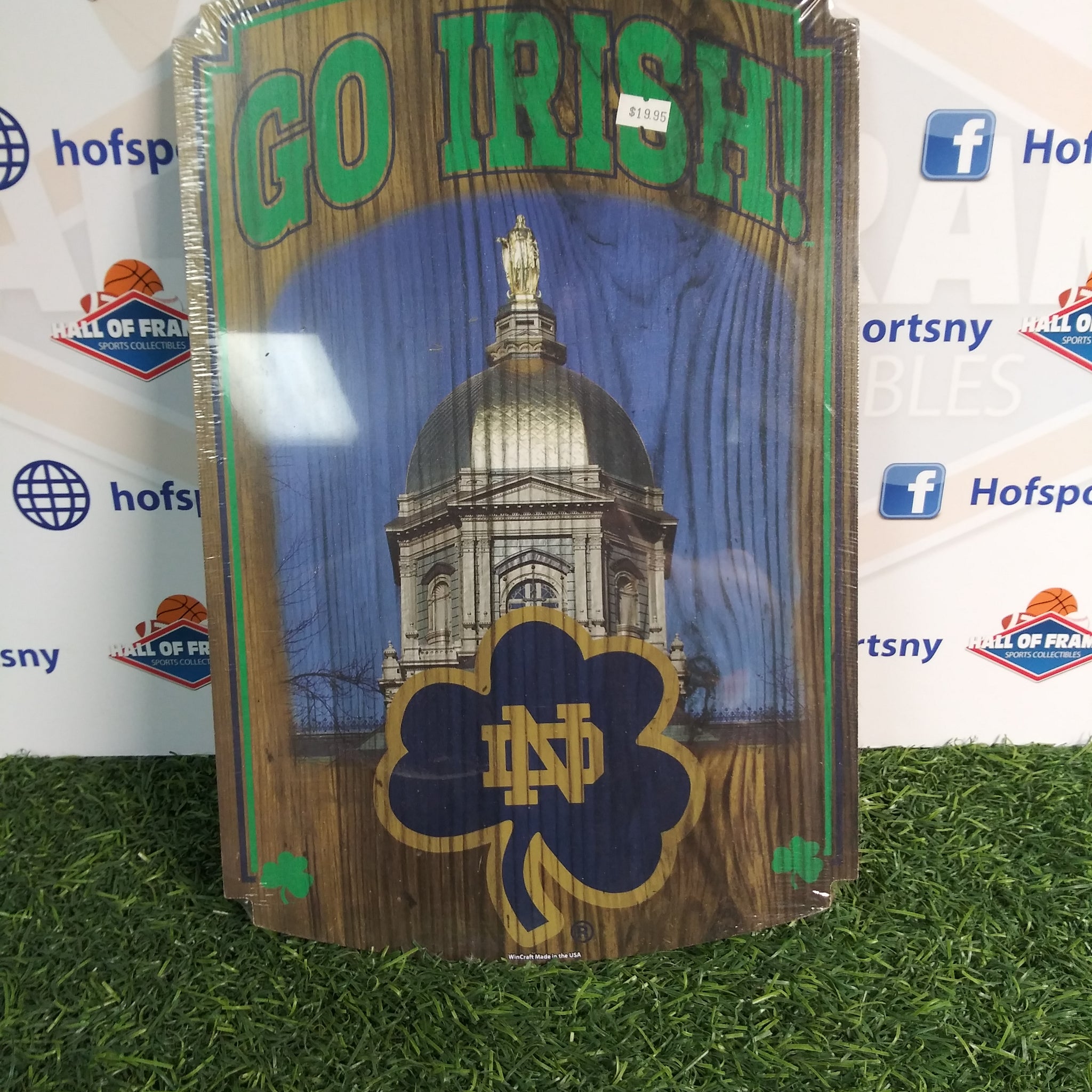 NOTRE DAME UNIVERSITY "GO IRISH" WOOD SIGN!