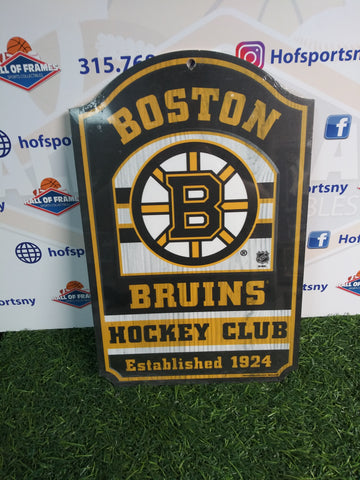 BOSTON BRUINS HOCKEY CLUB TRADITIONAL LOGO WOOD SIGN!