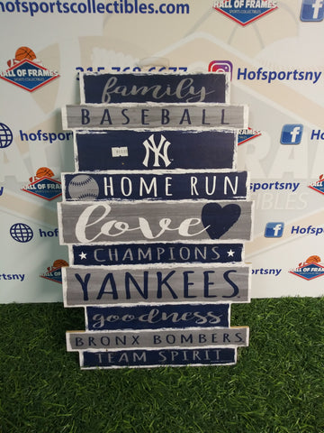 NEW YORK YANKEES TEAM SPIRIT WOOD SIGN!