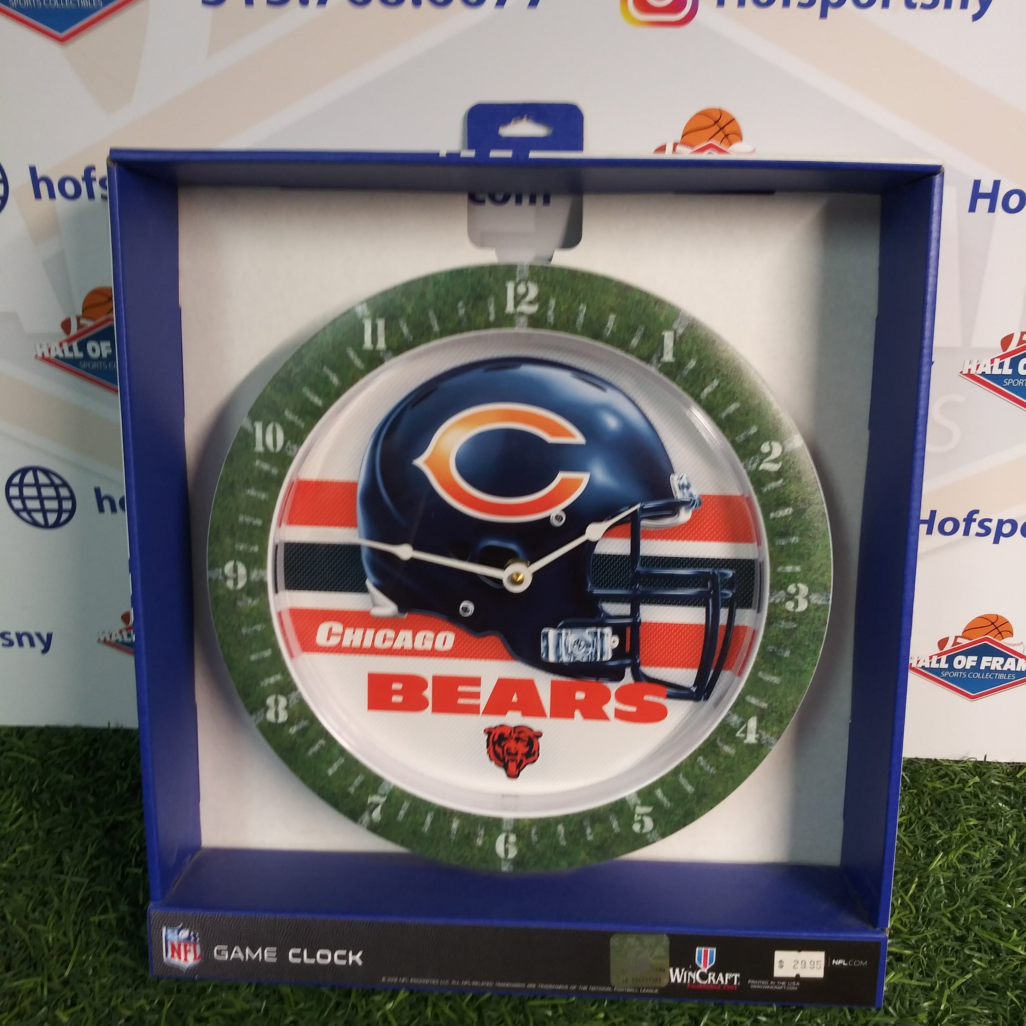 CHICAGO BEARS LOGO WINCRAFT WALL CLOCK!