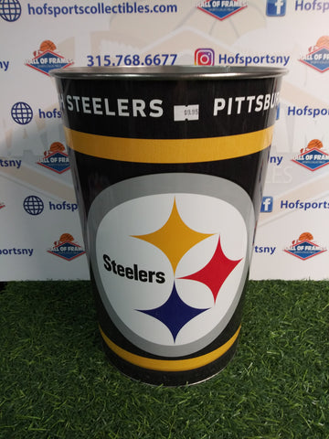 PITTSBURGH STEELERS METAL TRASH CAN!