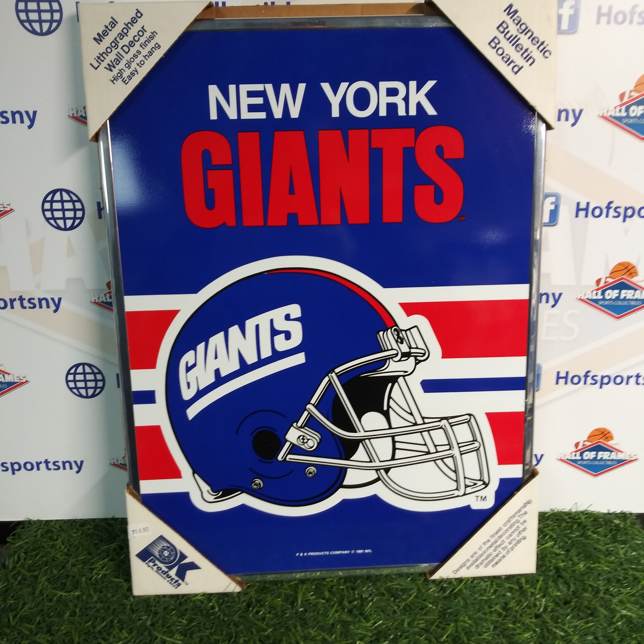 NEW YORK GIANTS MAGNETIC LOGO BULLETIN BOARD!