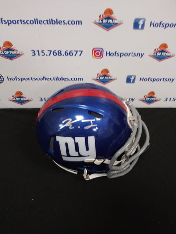 KAYVON THIBODEAUX NEW YORK GIANTS SIGNED BLUE MINI HELMET! JSA COA!