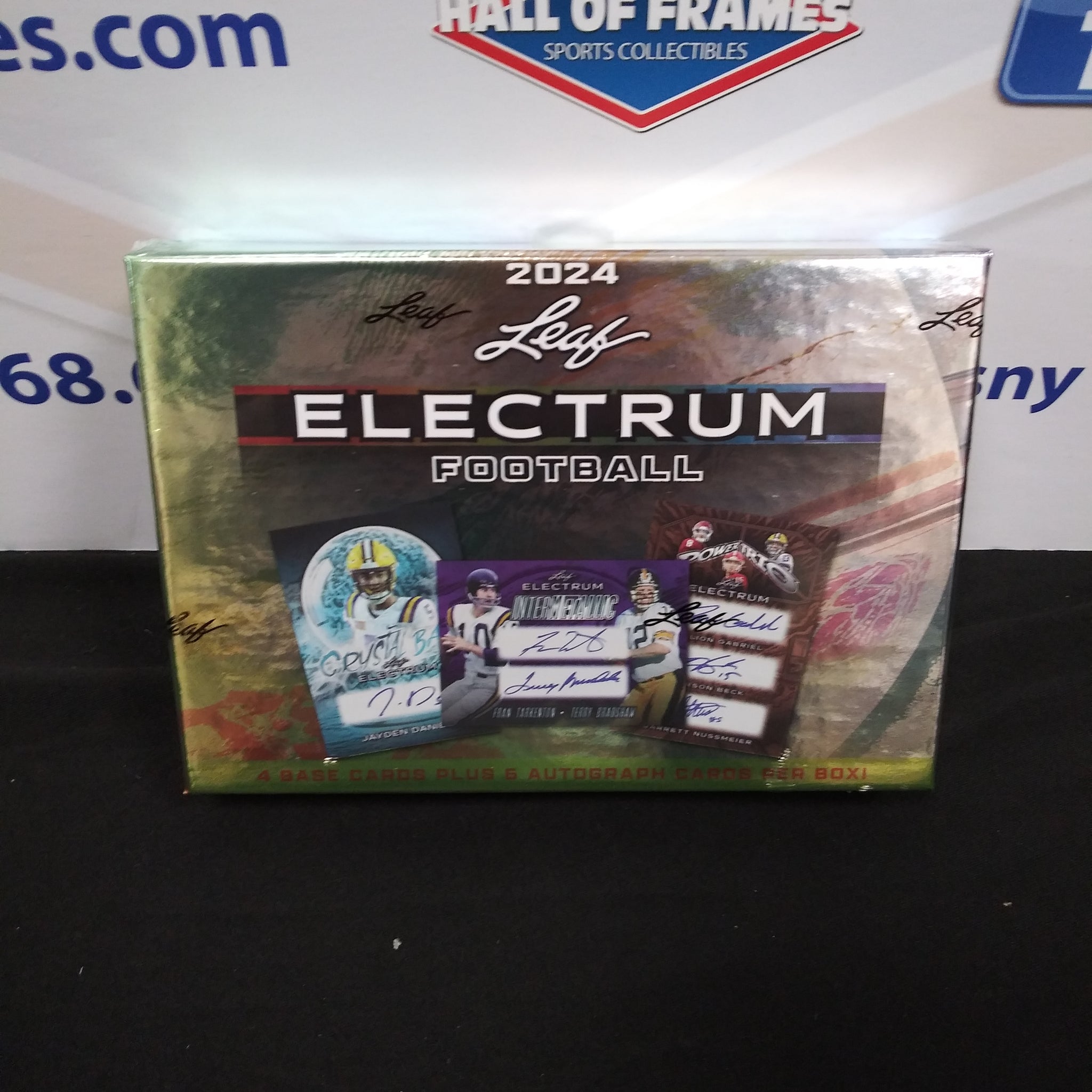 2024 LEAF ELECTRUM FOOTBALL HOBBY BOX! 4 CARDS AND 6 AUTOS PER BOX!