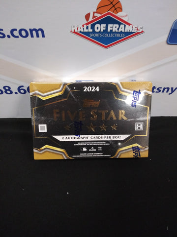 2024 TOPPS FIVE STAR BASEBALL HOBBY BOX! 2 AUTOGRAPHS PER BOX!