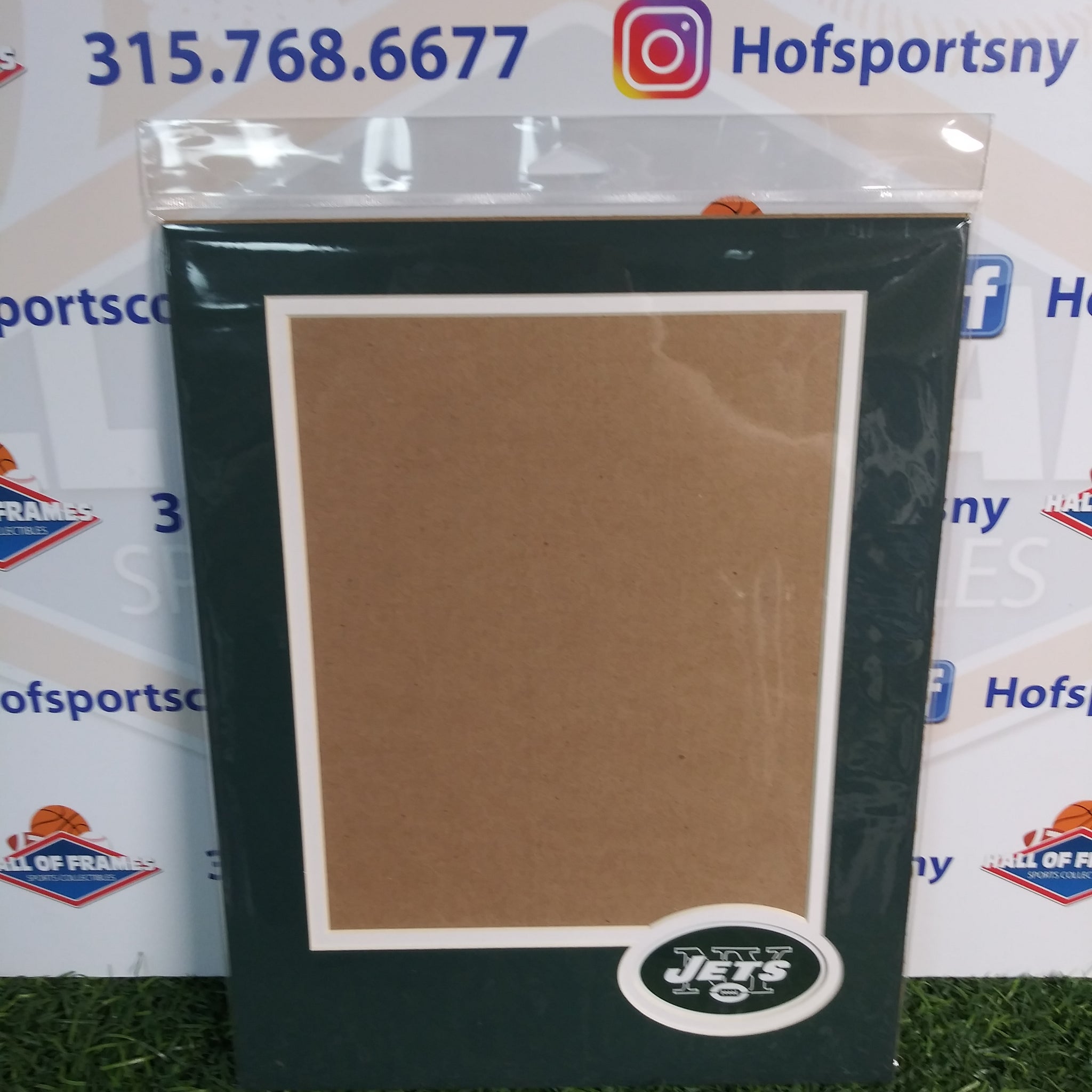 NEW YORK JETS PHOTOFILE 11X14 VERTICAL MAT WITH LOGO! FITS 8X10 PHOTO!