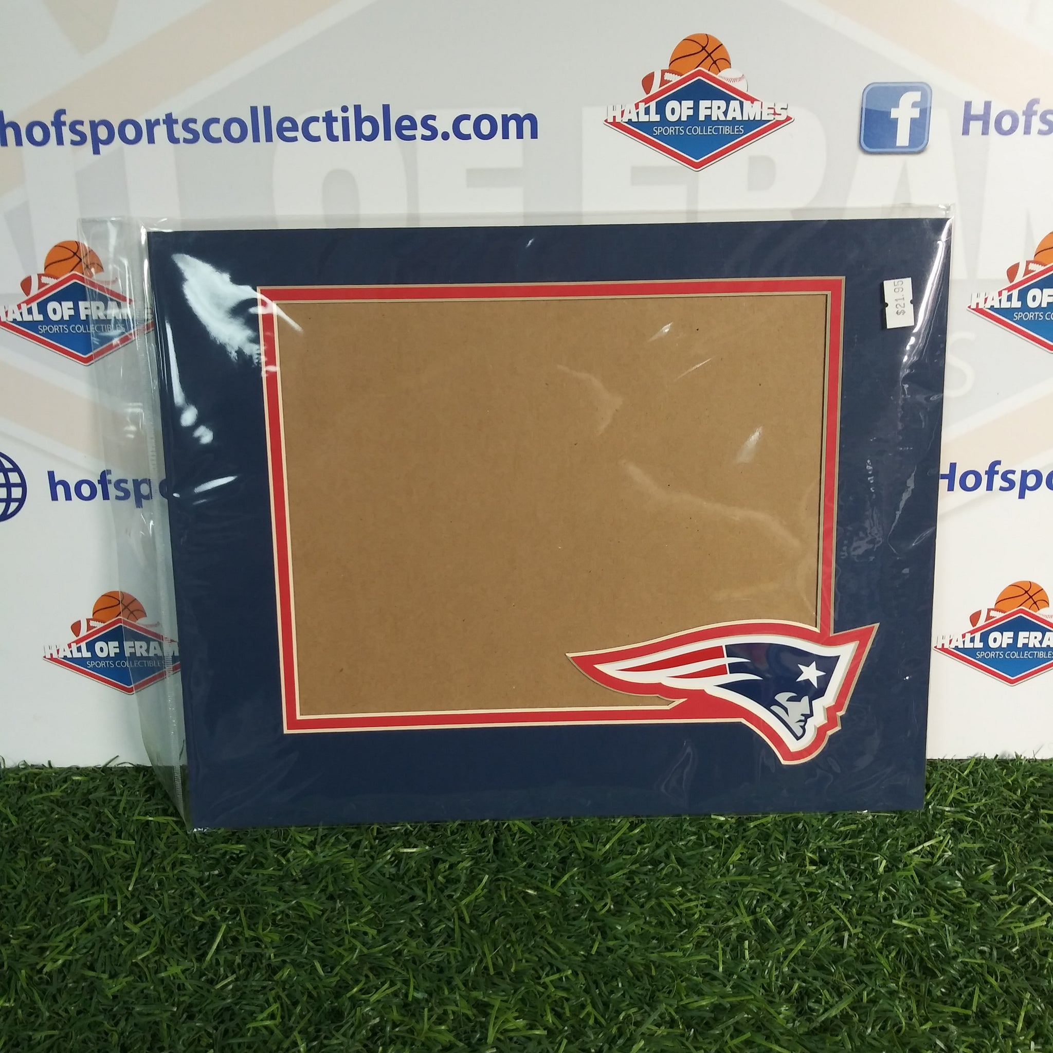 NEW ENGLAND PATRIOTS PHOTOFILE 11X14 HORIZONTAL MAT WITH LOGO! FITS 8X10 PHOTO!