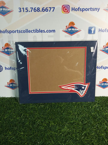 NEW ENGLAND PATRIOTS PHOTOFILE 11X14 HORIZONTAL MAT WITH LOGO! FITS 8X10 PHOTO!