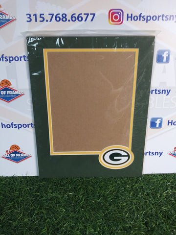 GREEN BAY PACKERS PHOTOFILE 11X14 VERTICAL MAT WITH LOGO! FITS 8X10 PHOTO!