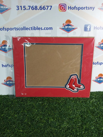 BOSTON RED SOX PHOTOFILE 11X14 HORIZONTAL MAT WITH LOGO! FITS 8X10 PHOTO!