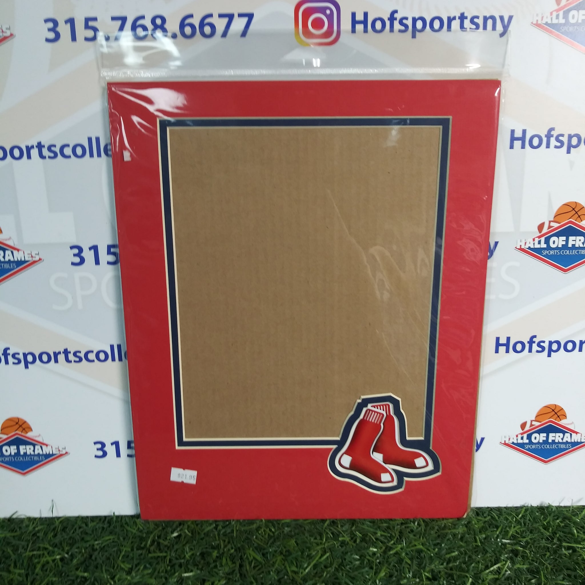 BOSTON RED SOX PHOTOFILE 11X14 VERTICAL MAT WITH LOGO! FITS 8X10 PHOTO!