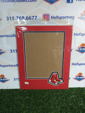 BOSTON RED SOX PHOTOFILE 11X14 VERTICAL MAT WITH LOGO! FITS 8X10 PHOTO!