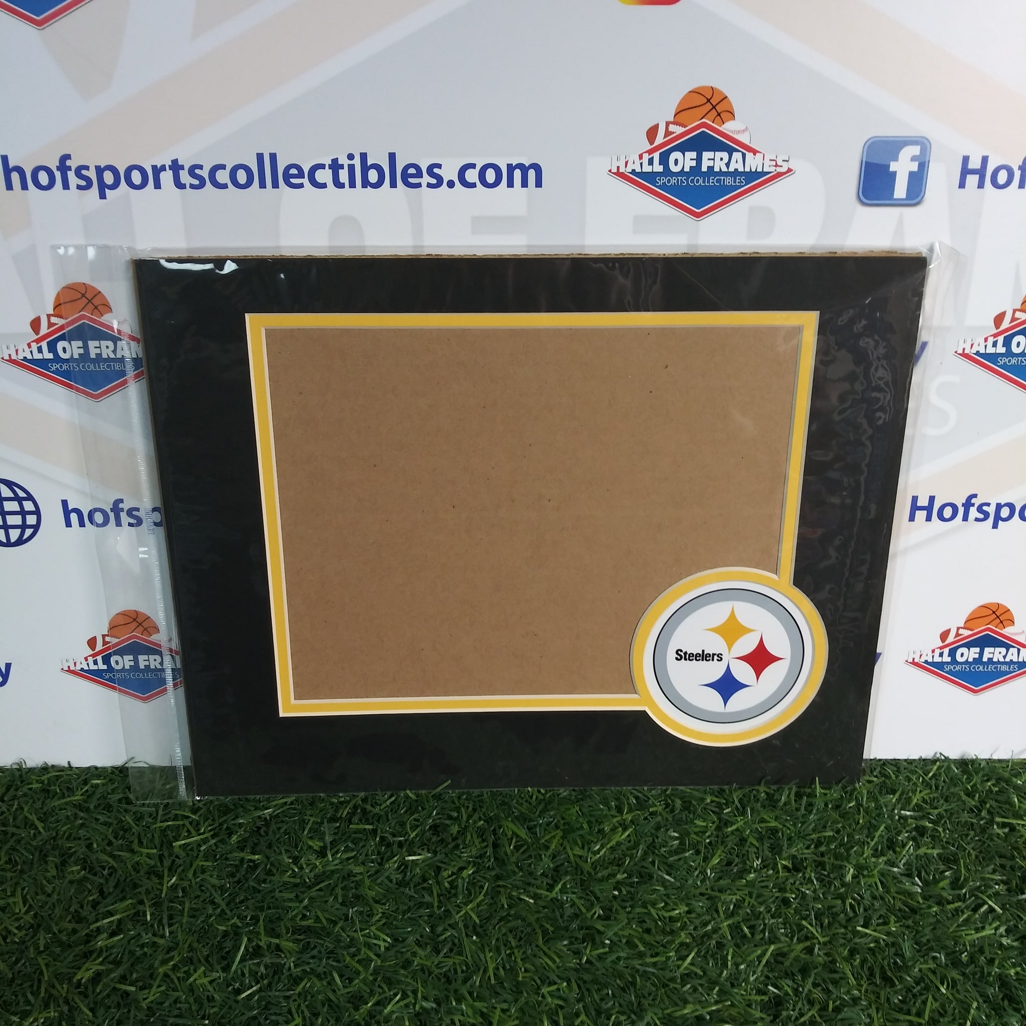 PITTSBURGH STEELERS PHOTOFILE 11X14 HORIZONTAL MAT WITH LOGO! FITS 8X10 PHOTO!